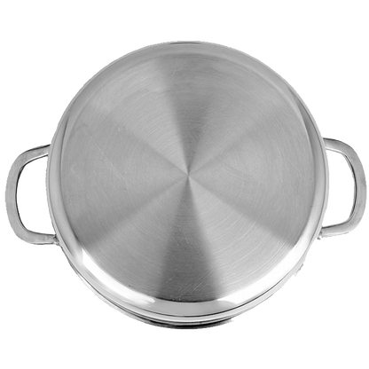 Zilan Kaserola sa staklenim poklopcem, 24 cm, troslojno posuđe - ZLN9648