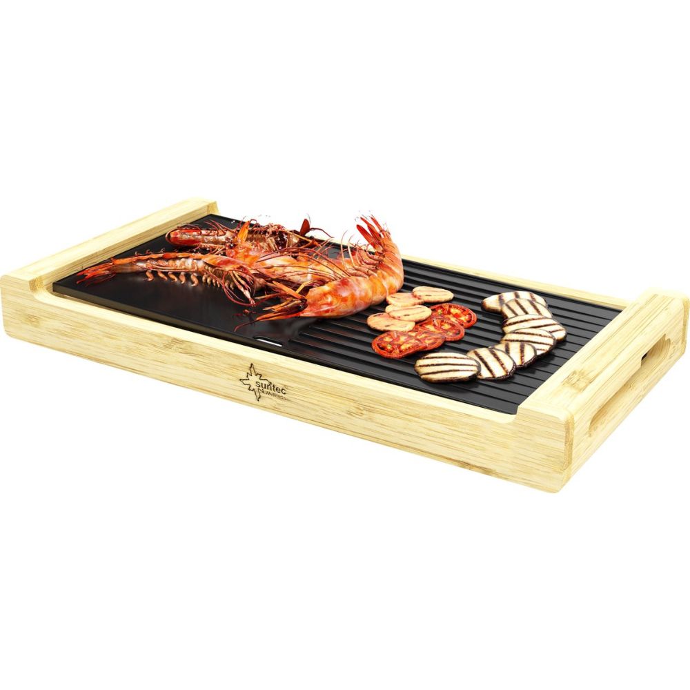 Suntec stolni roštilj TGR-7017 Bamboo 1800 W, 44x23 cm