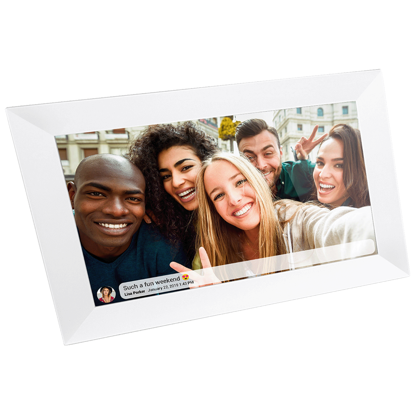 IRRADIO Digitalni foto okvir 10", IPS touch panel, WiFi - DPF-IR10W