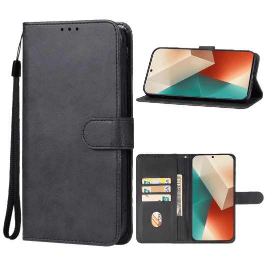 NN-Su Futrola preklopna za Redmi Note 13, koža, crna  - Redmi Note 13 5G Phone Case(Black)