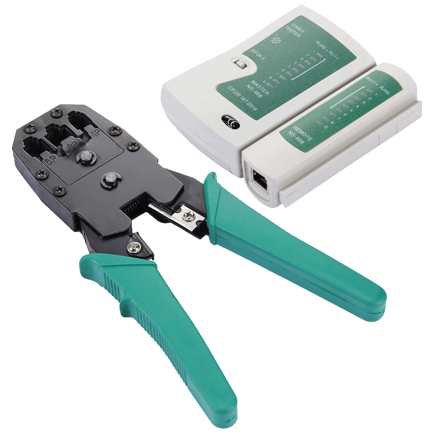 NN-Su Alat za motažu LAN i telefonskih konektora, set - 5in1 RJ45/RJ11/Cat5/Cat6 Tools