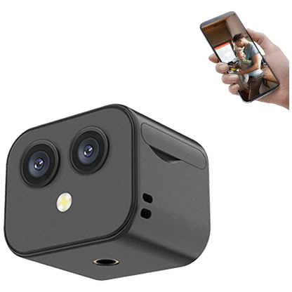 NN-Su Kamera IP, 4K, 4K, 32Mpixel, WiFi, microSD - D3 HD 4K Dual Lens Wifi Camera