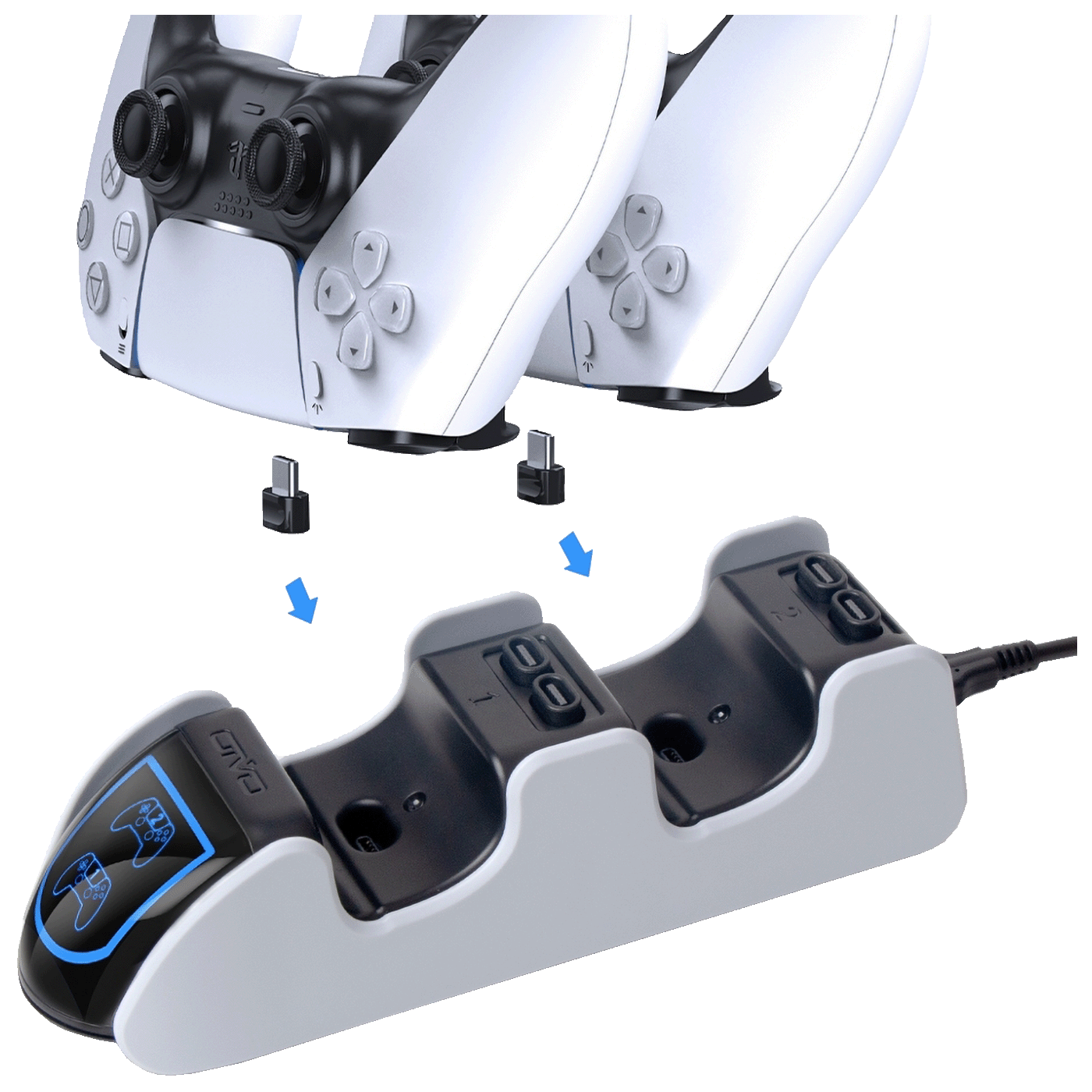 NN-Su Stanica za punjenje bežičnih kontrolera za PS5 - Dual Charging Dock For PS5