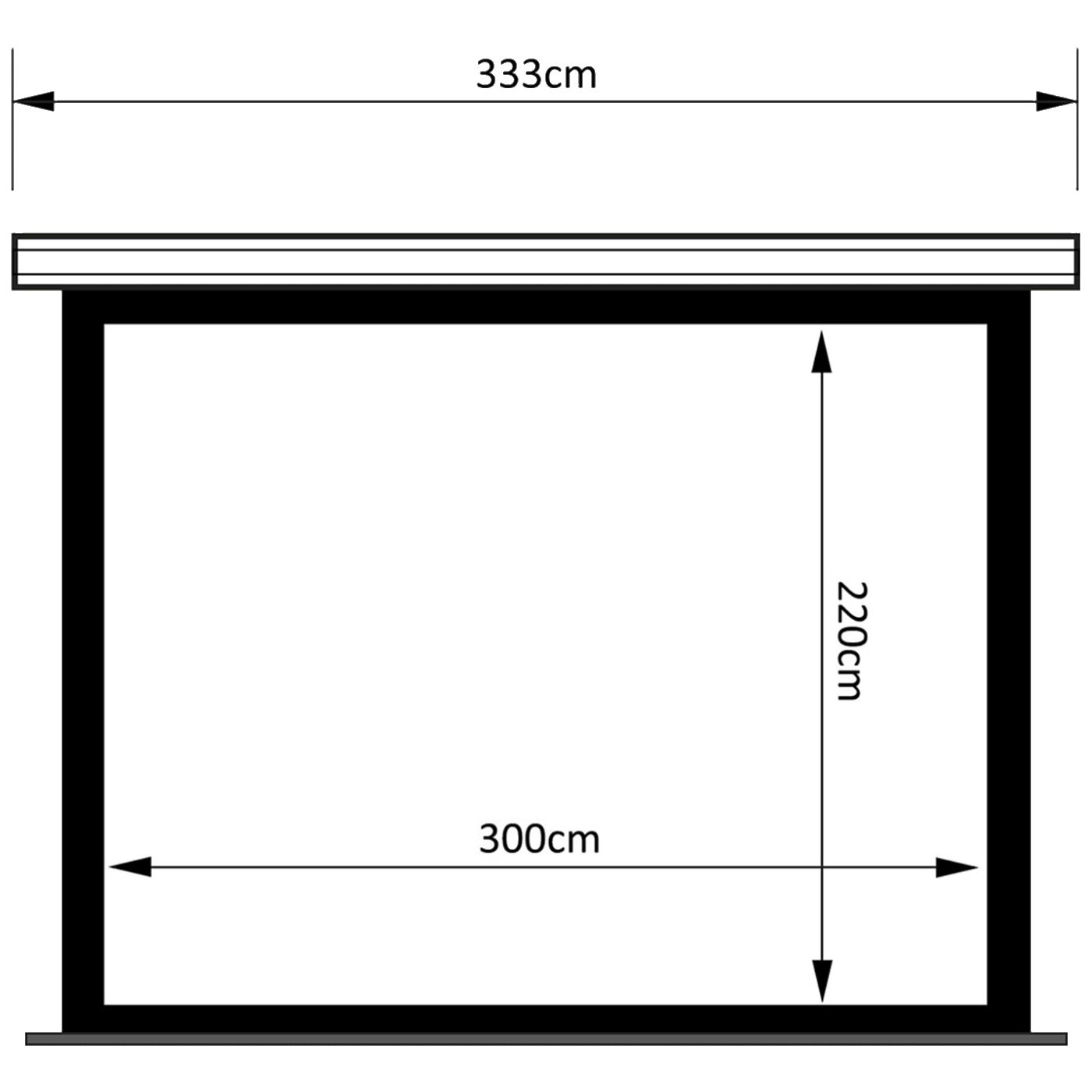 Maclean Platno za projektor sa motorom i zatezanjem, 300 x 220 cm - MC-952