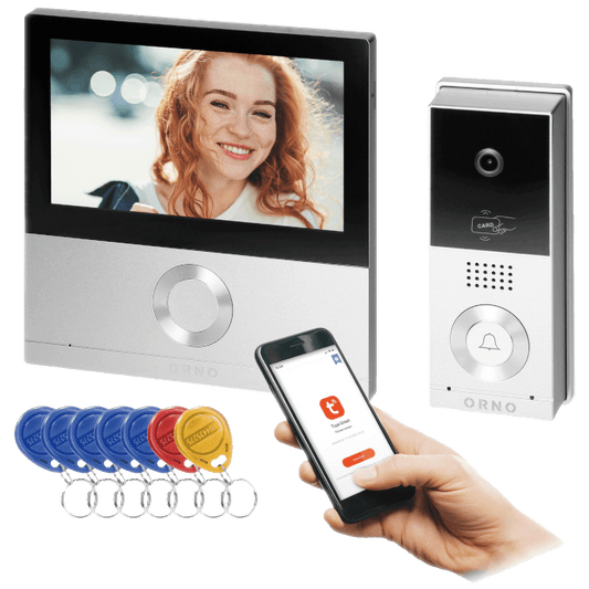 Orno Video interfon 7", set, Full HD, WiFI, IP65, Talos - OR-VID-MS-1078