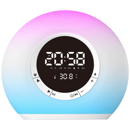 MeanIT Zvučnik bežični, Radio Alarm Sat, Bluetooth - B15