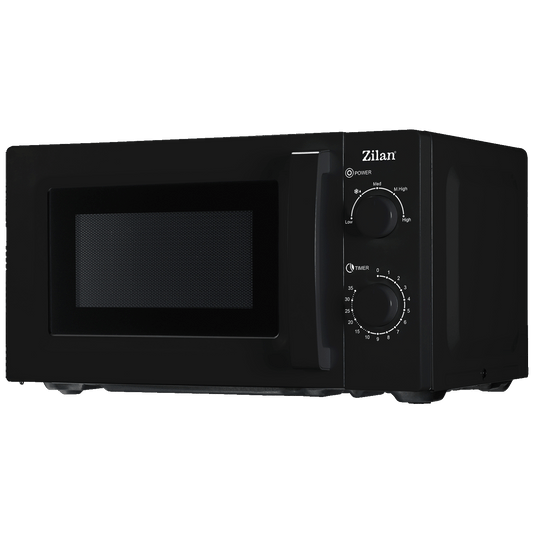 Zilan Mikrovalna pećnica, 600 W, zapremina 20 l,crna - ZLN4674