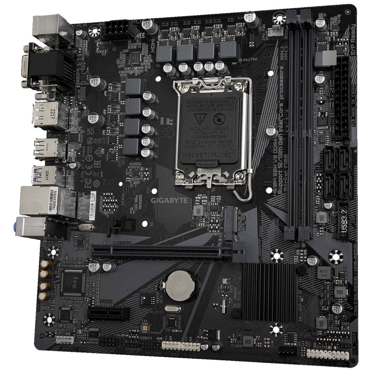 Gigabyte Matična ploča za PC, LGA1700, Intel H610, DDR4,  microATX - H610M S2H V2 DDR4