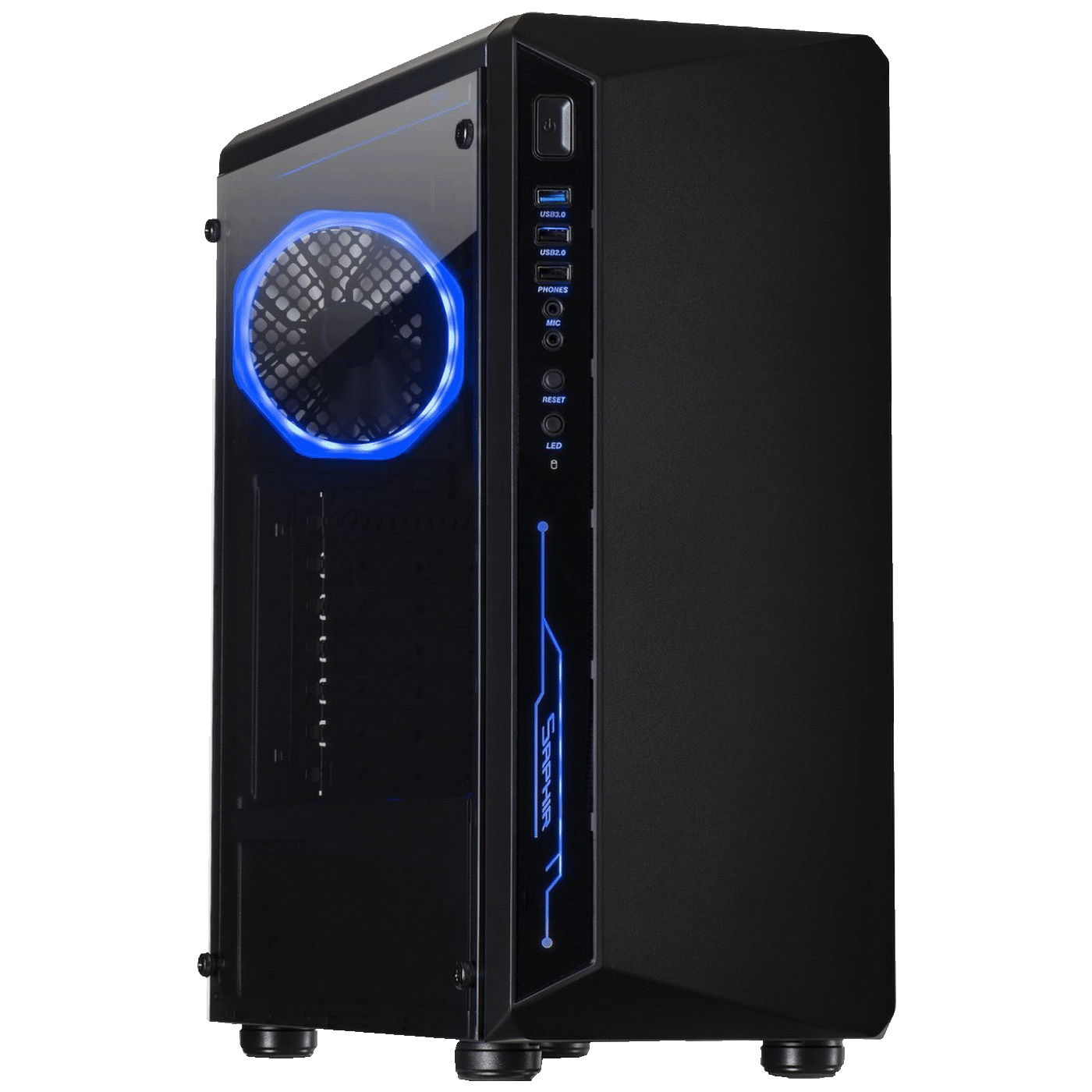 Inter-Tech Kućište za PC, Midi Tower, bez napojne jedinice - C-3 Saphir , w/o PSU