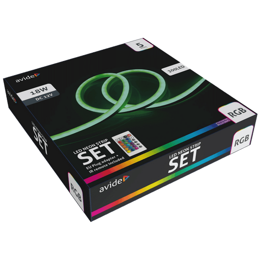 Avide LED traka sa daljinskim upravljačem, RGB, 18W, 12V, 5 met. - ABNLS-12VRGB-5MR-DE