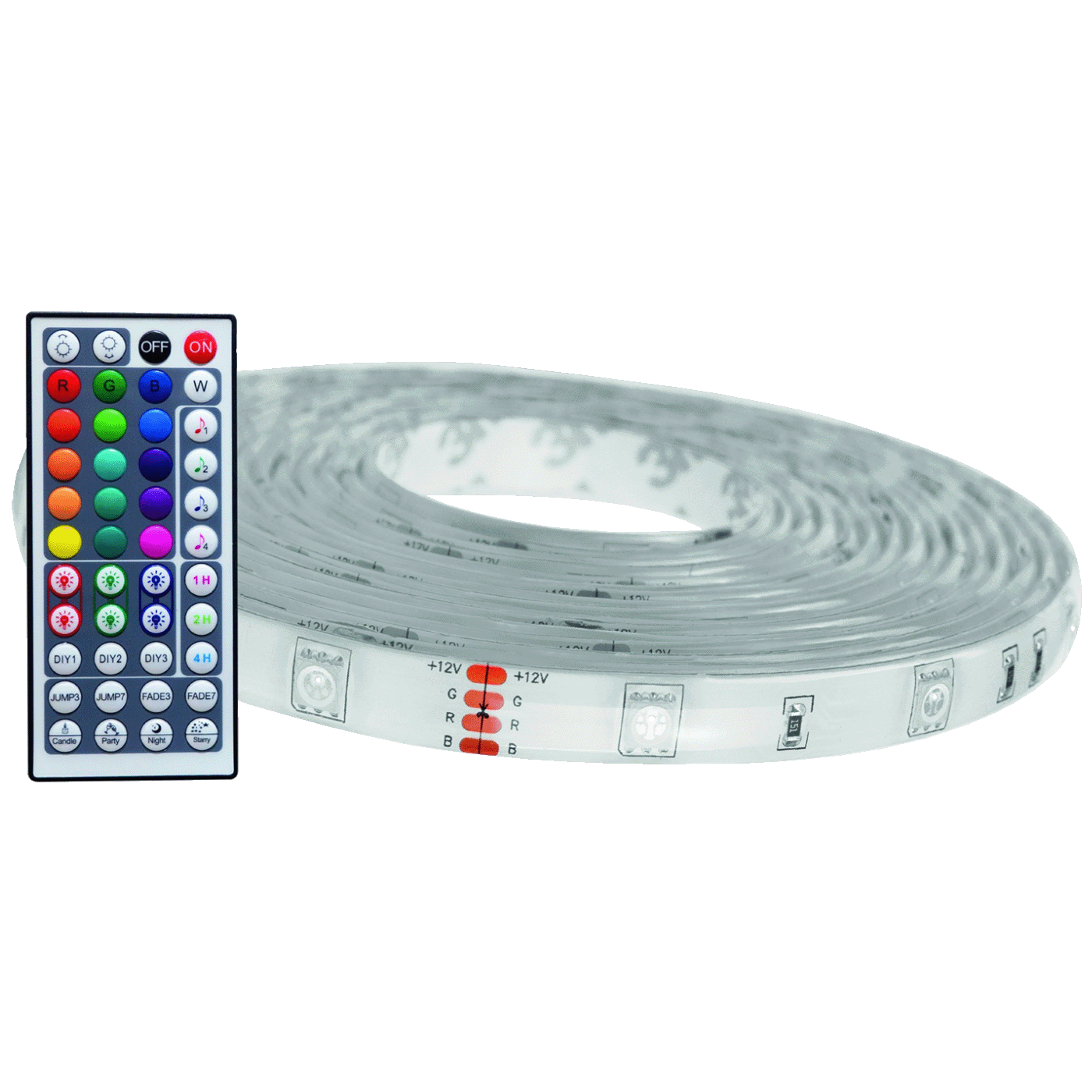 Avide LED traka sa daljinskim upravljačem,RGB,16W,12V,5 met.,WiFi - ALSB5050RGBTUYA44-5M