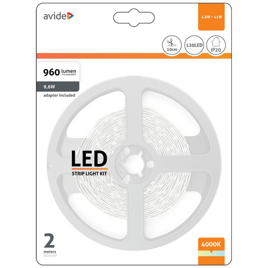 Avide LED traka, 4000K, 4.8W, 12V, 2 met., IP20 - ABLSBL12V2835-60NW