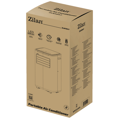 Zilan Prijenosni/Mobilni klima uređaj, 9000Btu, 3u1, 1010W, WiFi - ZLN1047