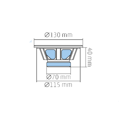SAL Auto zvučnici, set, 130mm, 2x50W, 4 Ohm - BK 130