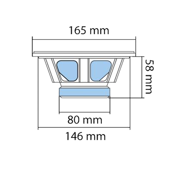 SAL Auto zvučnici, set, 165mm, 2x75W, 4 Ohm - BK 165