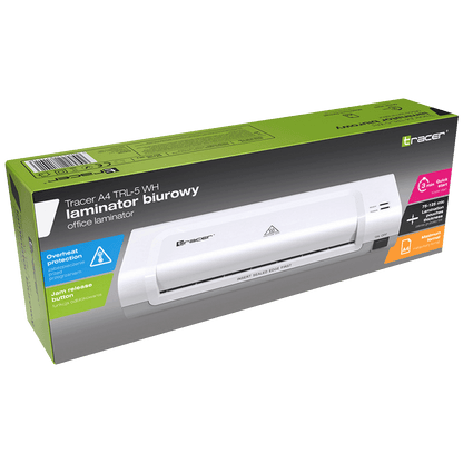 Tracer Laminator / Plastifikator A4, Home&Office - LAMINATOR A4 TRL-5 WH