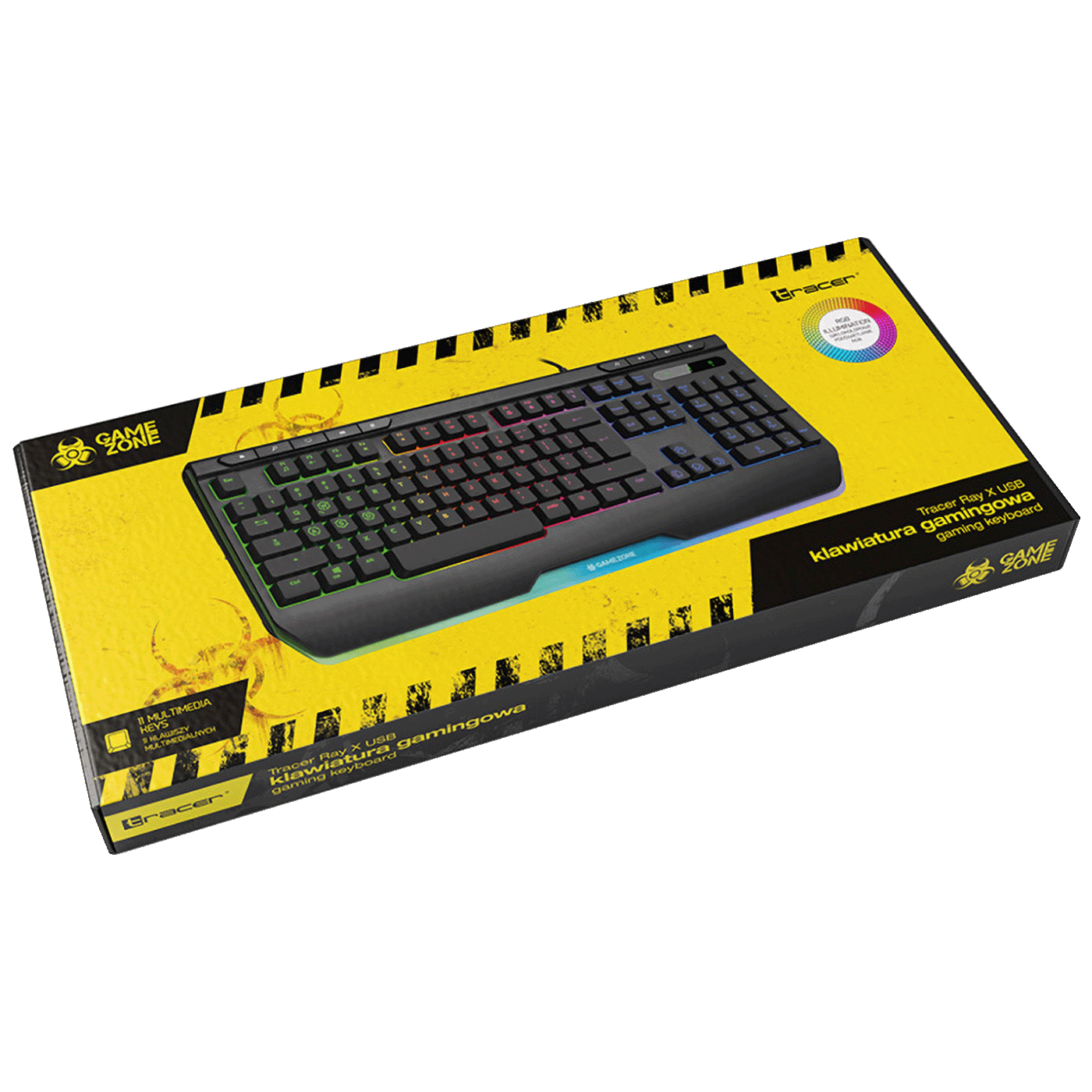Tracer Tastatura sa RGB osvjetljenjem, gaming - GAMEZONE RAY X USB