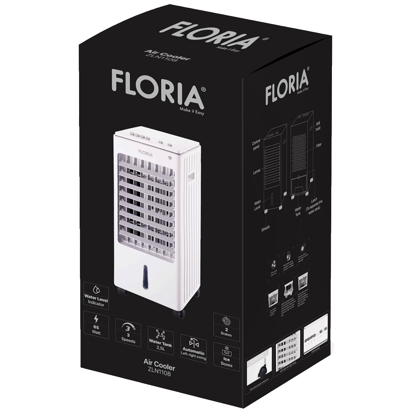 Floria Ovlaživač sa osvježivačem zraka, 65 W, 2.5 lit. - ZLN1108