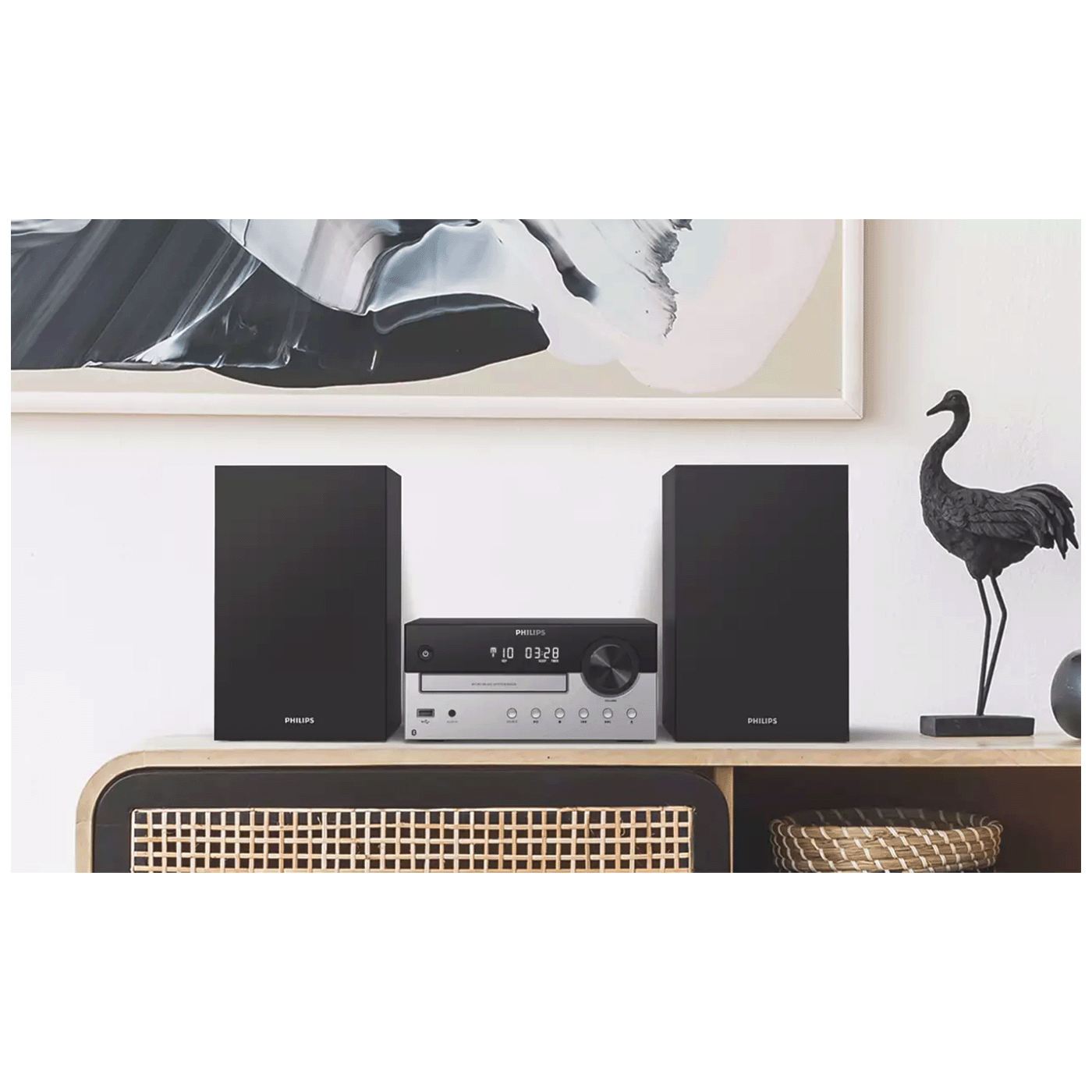 Philips Mini linija, FM radio, CD-R/RW,  MP3, USB, Sat/Alarm, 60W - TAM4205/12