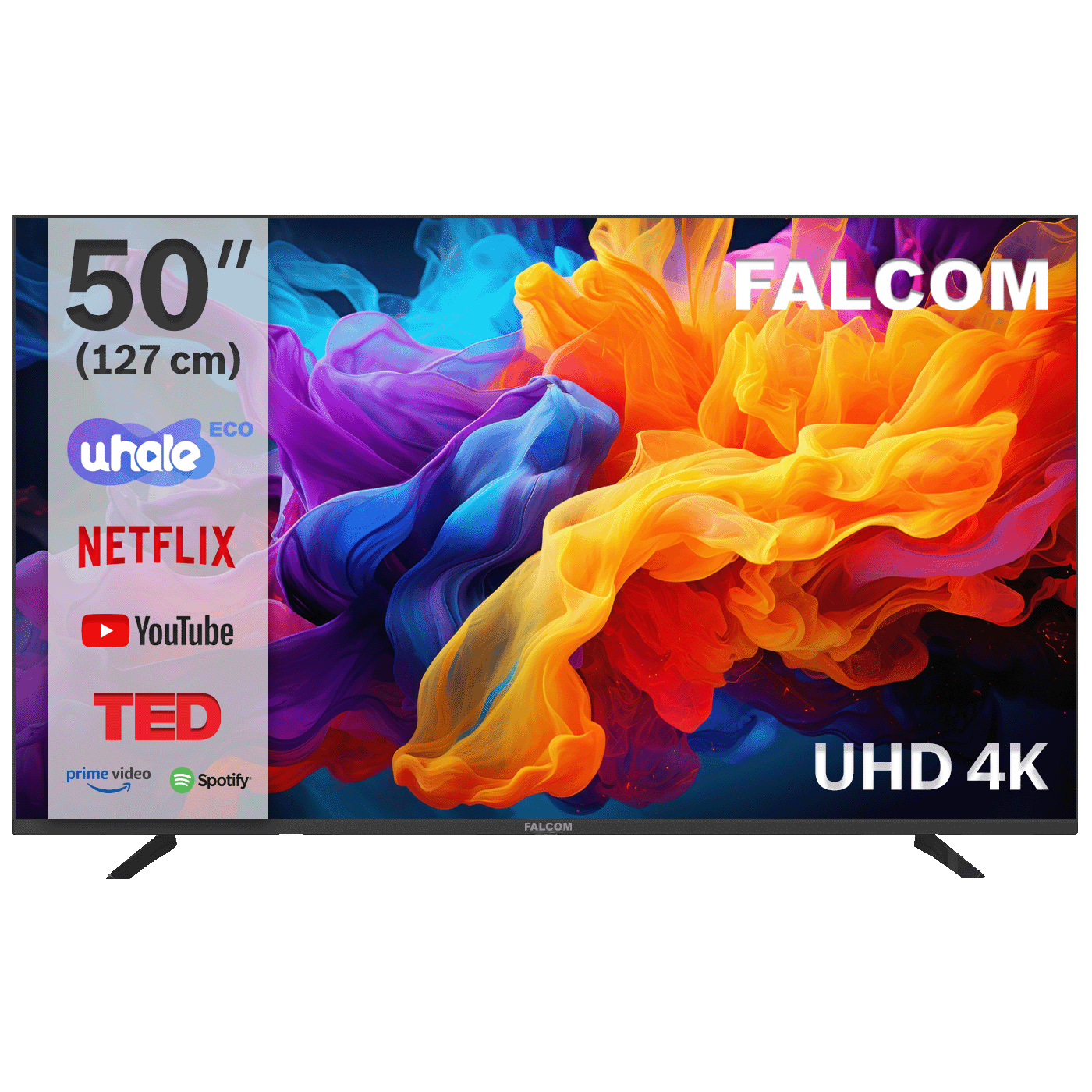 Falcom Televizor Smart LED TV 4K UltraHD 50", Bluetooth ,WiFi - TV-50LTF024SM WOS