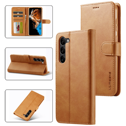 NN-Su Preklopna futrola za Samsung S24+, koža, braon - Galaxy S24+ Leather Case(Brown)
