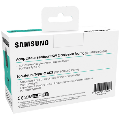 Samsung Set Punjač za mobitel Ta800 + IC100B slušalice - TA800N Charger+IC100B Headphones