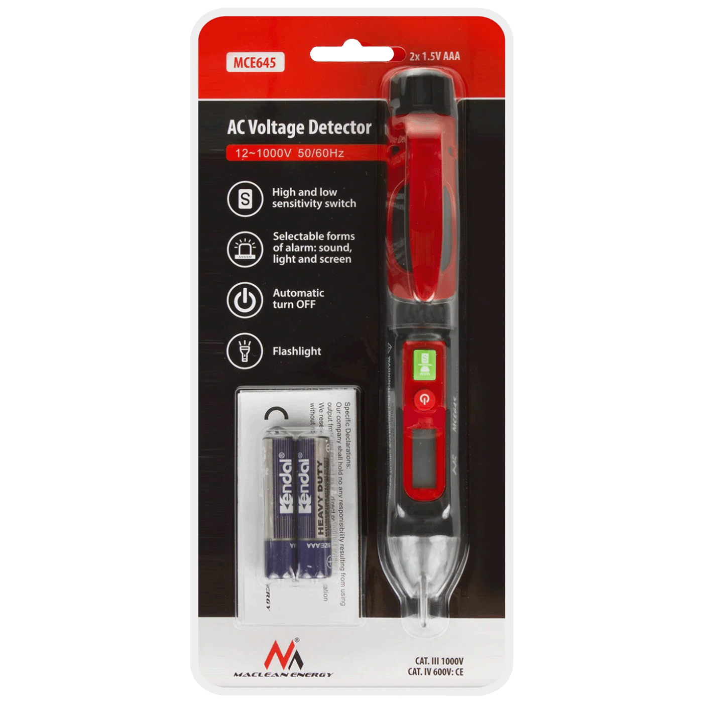 Maclean Bezkontaktni detektor napona - MCE645