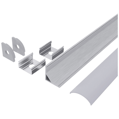 Avide Kanalica kutna/ugaona, aluminijska, "V" profil, 1 met - AAP-C-1M-S-FR