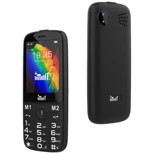 MeanIT Telefon mobilni, 2.8" ekran, Dual SIM, Led svjetiljka - SENIOR 20, Crni