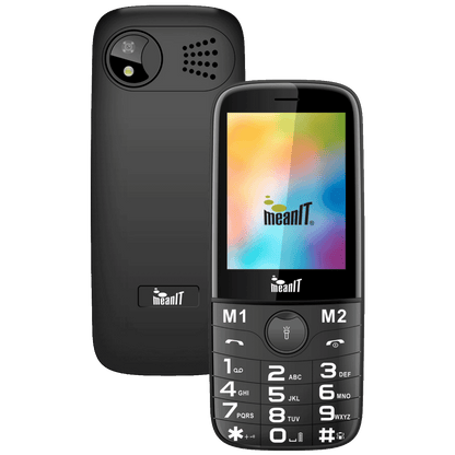 MeanIT Telefon mobilni, 2.8" ekran, Dual SIM, Led svjetiljka - SENIOR 20, Crni