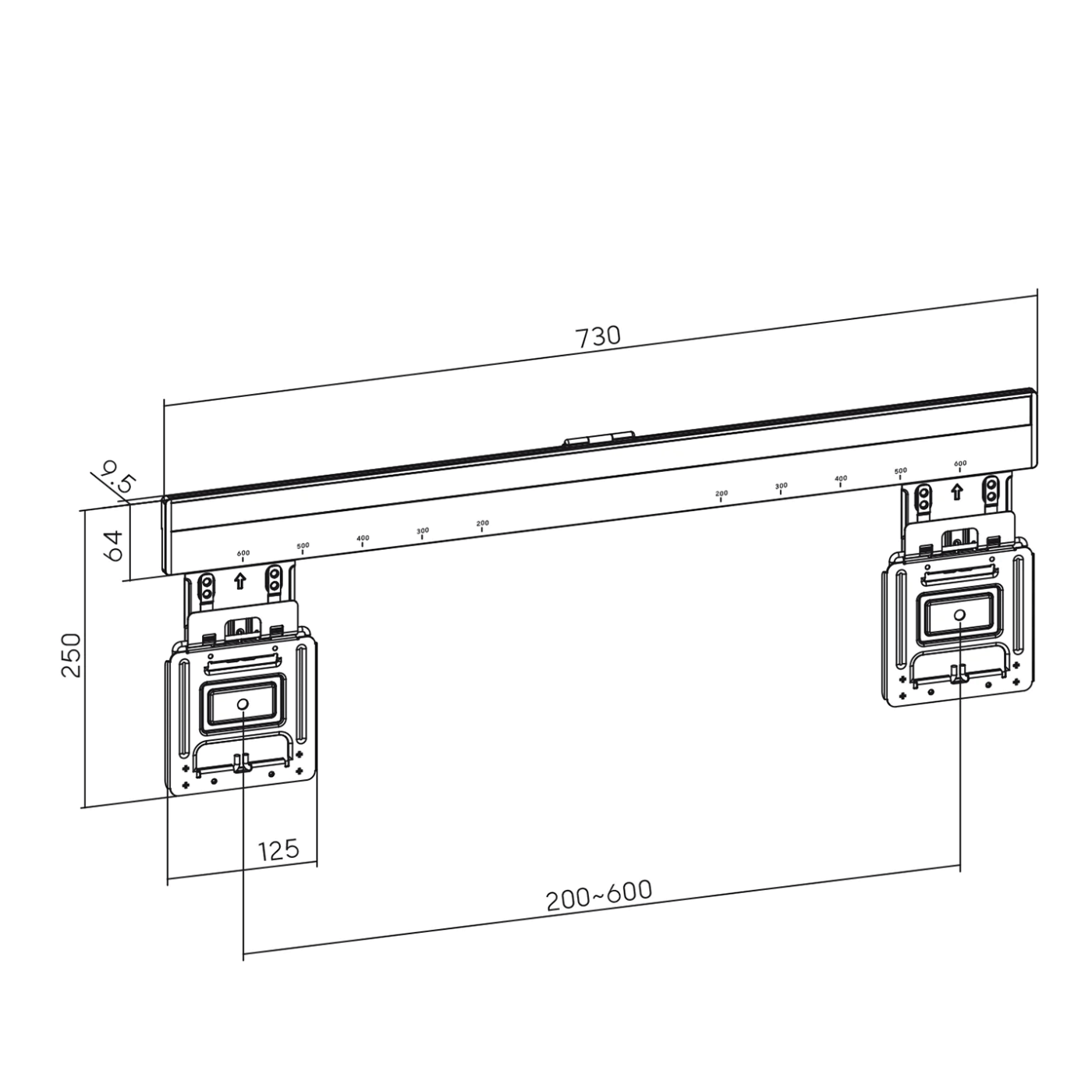 Maclean Nosač za TV, slim, 37"-80", 75kg - MC-481