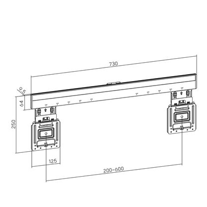 Maclean Nosač za TV, slim, 37"-80", 75kg - MC-481