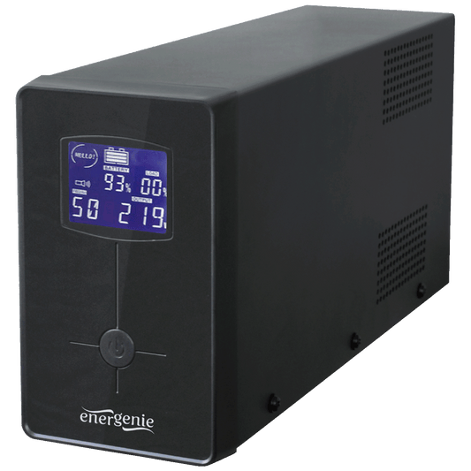 Gembird UPS/ Izvor neprekidnog napajanja, 650VA, LCD display - EG-UPS-031