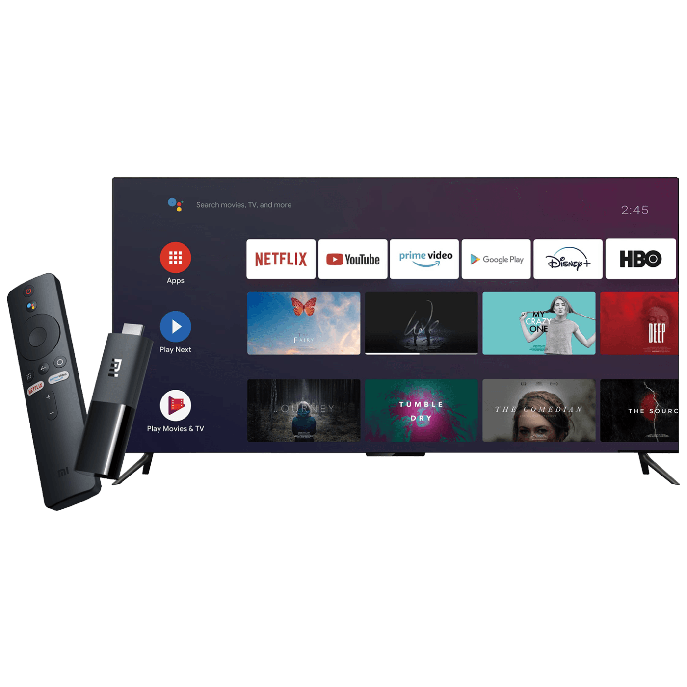 Xiaomi Mi TV Stick, 4K, 2024 Edition, Google TV, 2/8 GB - Mi TV Stick 4K 2024 Edition