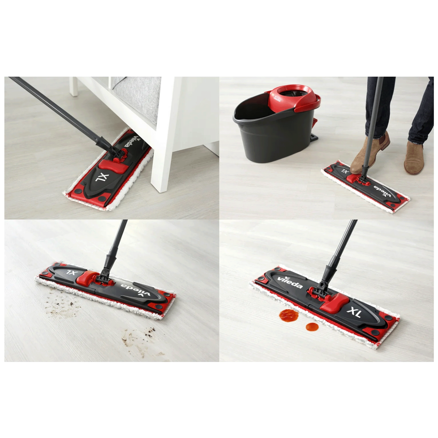 Vileda Set za čišćenje, rotirajući mop sa kantom, Ultramax Turbo XL
