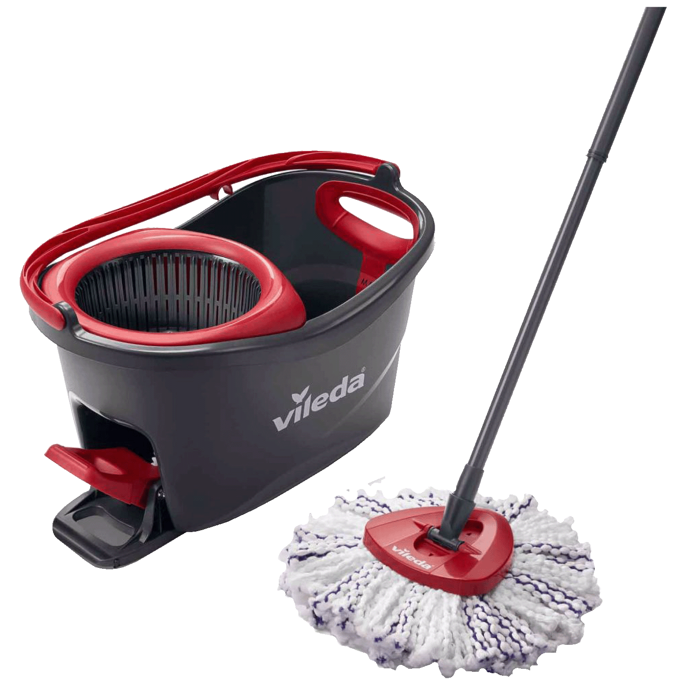 Vileda Set za čišćenje, mop sa kantom, 3in1 Turbo Spin Mop - Spin Mop Turbo 3w1 Microfibre