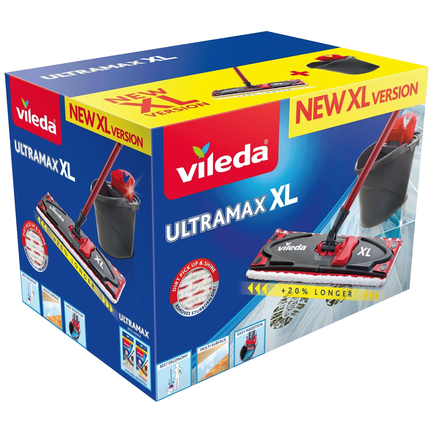 Vileda Set za čišćenje, mop sa kantom, Ultramax XL BOX
