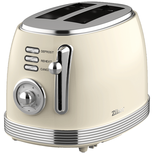 Zilan Toster, 2 otvora za kruh, 6 nivoa grijanja, 850W, Retro - ZLN1191