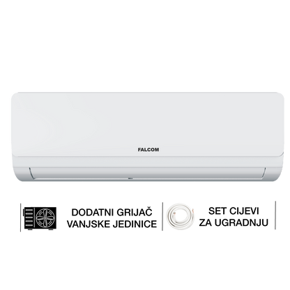 Falcom Klima uređaj, 12000Btu, Cijevi,Inverter, Defrost, WiFi, A+++ - 1220F-DOTS