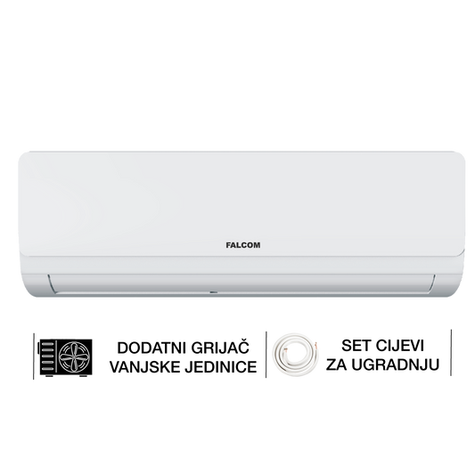 Falcom Klima uređaj, 12000Btu, Cijevi,Inverter, Defrost, WiFi, A+++ - 1220F-DOTS