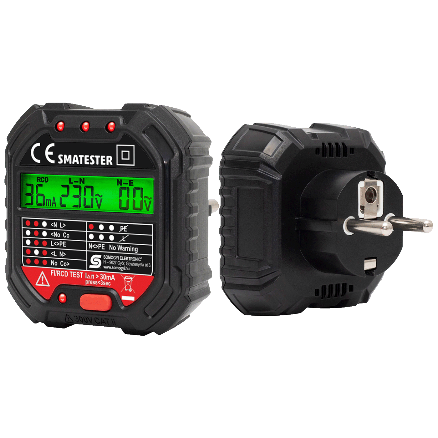 SMA Tester utičnica, LED indikator, Voltmetar - SMATESTER