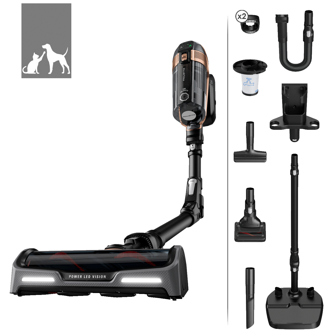 Rowenta Usisavač štapni, akumulatorski, 2u1, X-Force Flex 15.60 - RH99F1WO
