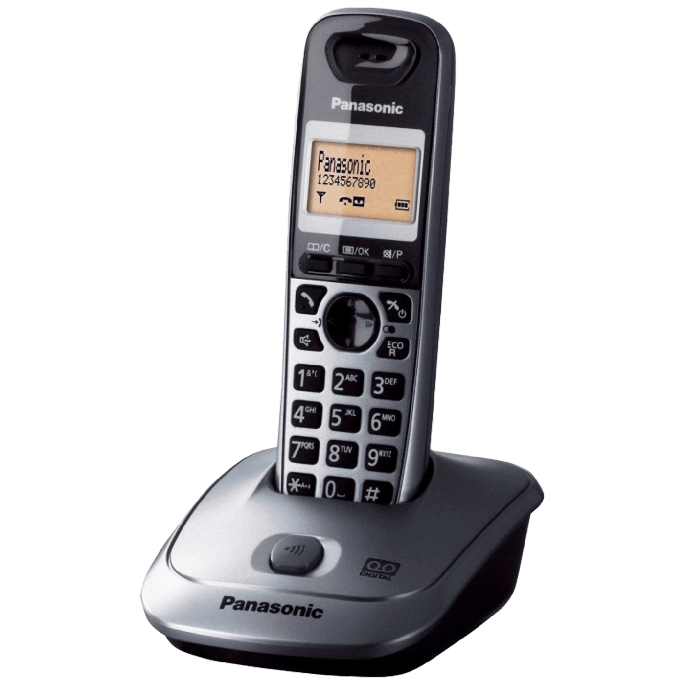 Panasonic Telefon bežični, DECT/GAP, 1.4" display 1.4, metalik siva - KX-TG2511FXM