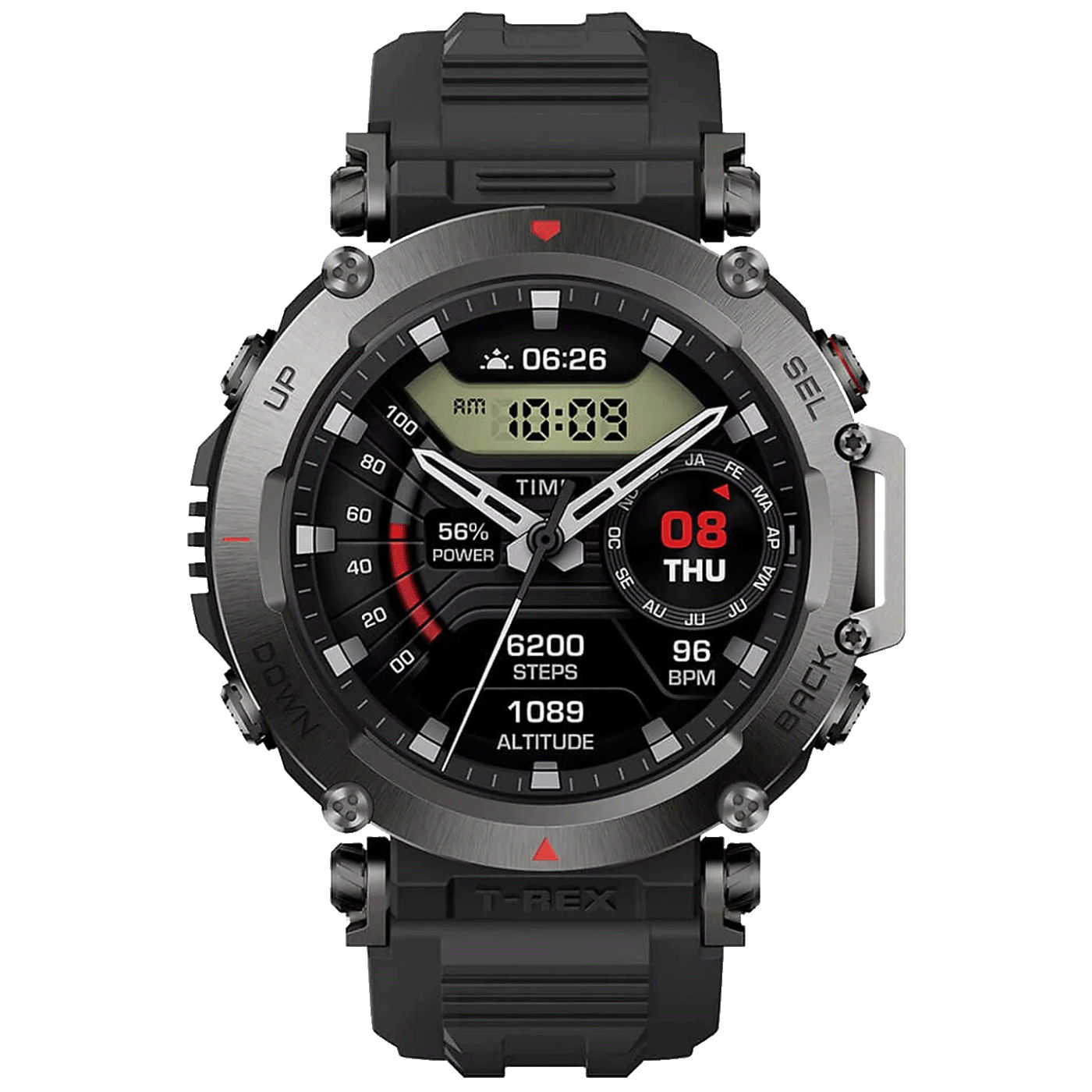 Amazfit Pametni sat, 1.39" AMOLED, vodootporan 10ATM, BT, WiFi, GPS - T-REX Ultra Abyss Black
