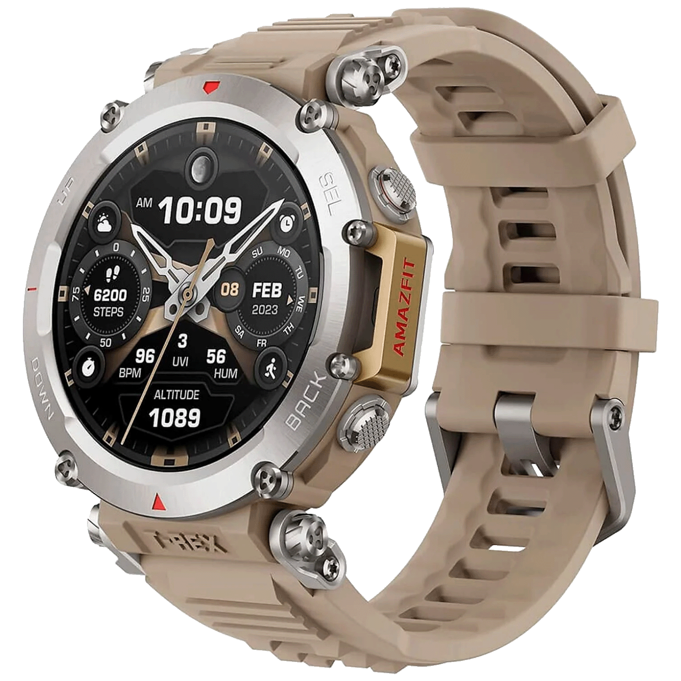 Amazfit Pametni sat, 1.39" AMOLED, vodootporan 10ATM, BT, WiFi, GPS - T-REX Ultra Sahara