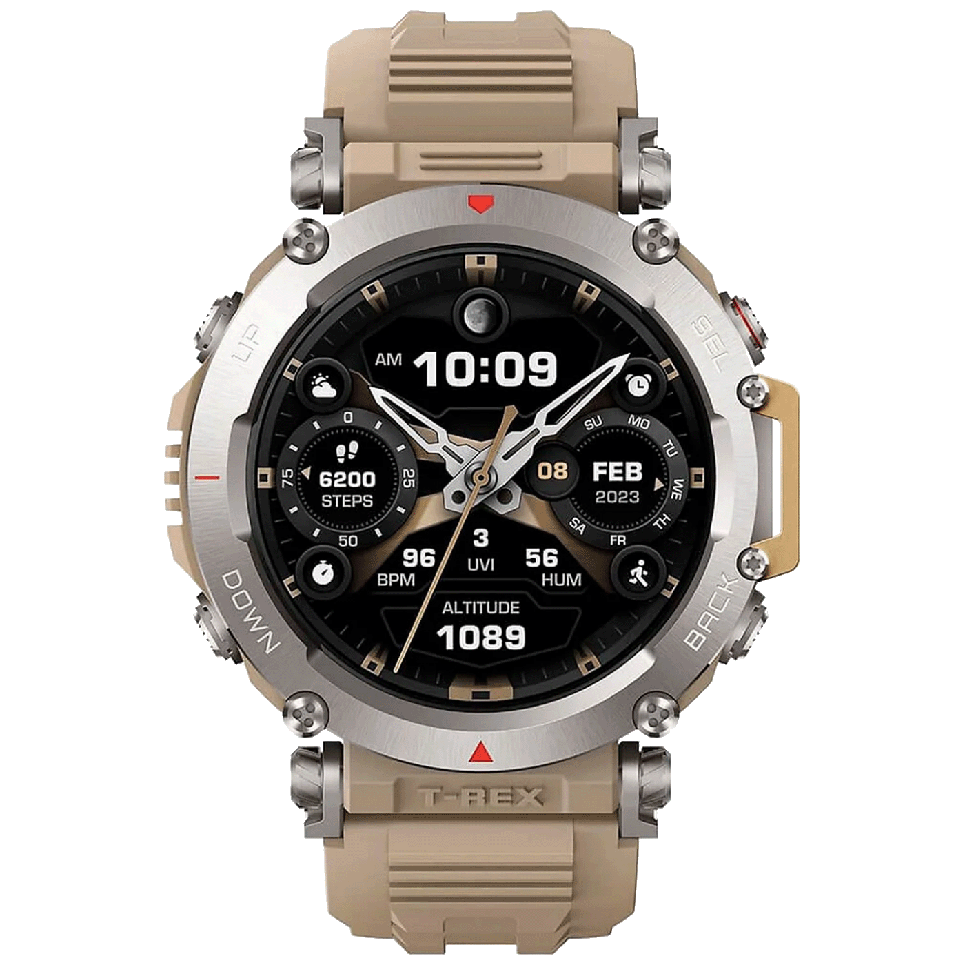 Amazfit Pametni sat, 1.39" AMOLED, vodootporan 10ATM, BT, WiFi, GPS - T-REX Ultra Sahara