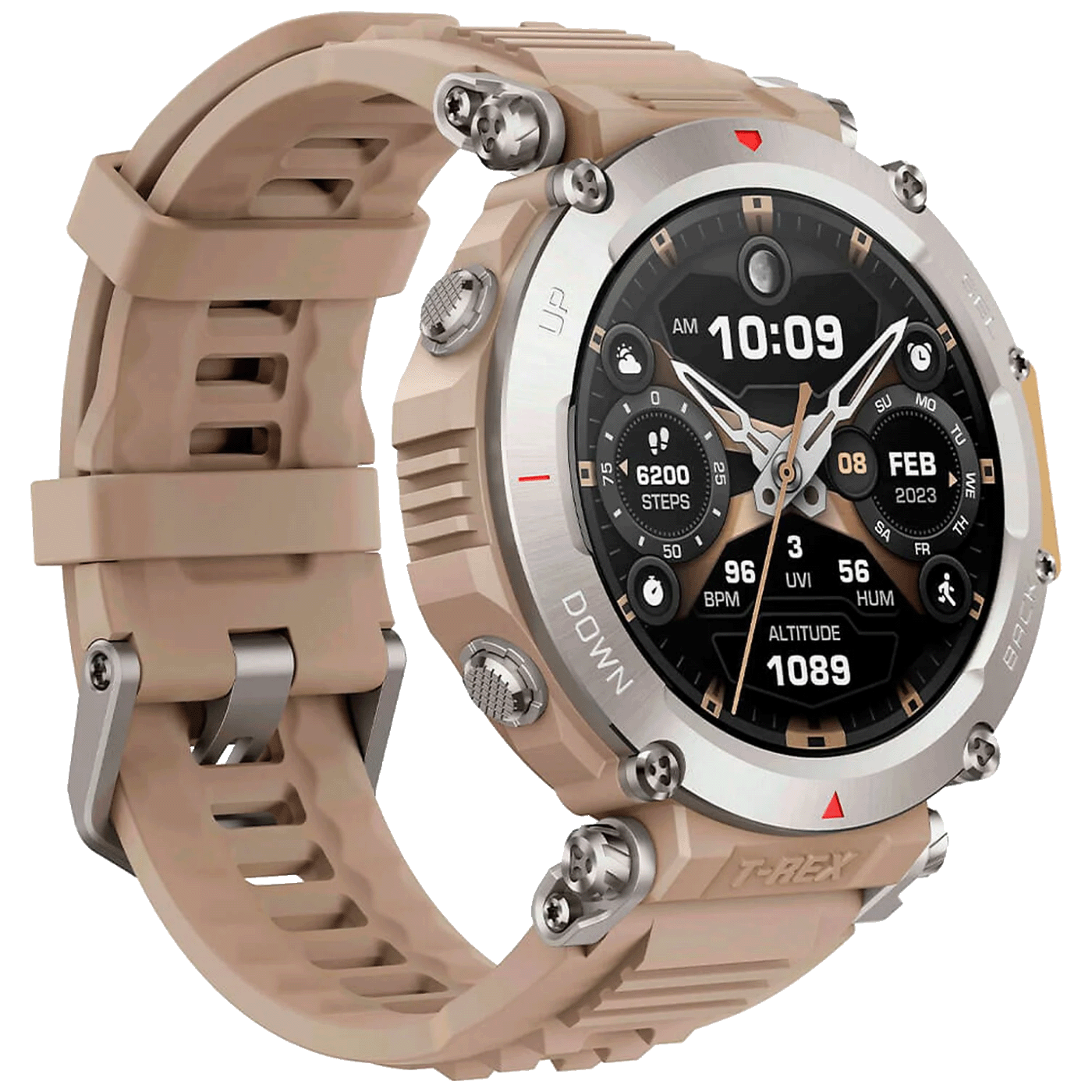 Amazfit Pametni sat, 1.39" AMOLED, vodootporan 10ATM, BT, WiFi, GPS - T-REX Ultra Sahara