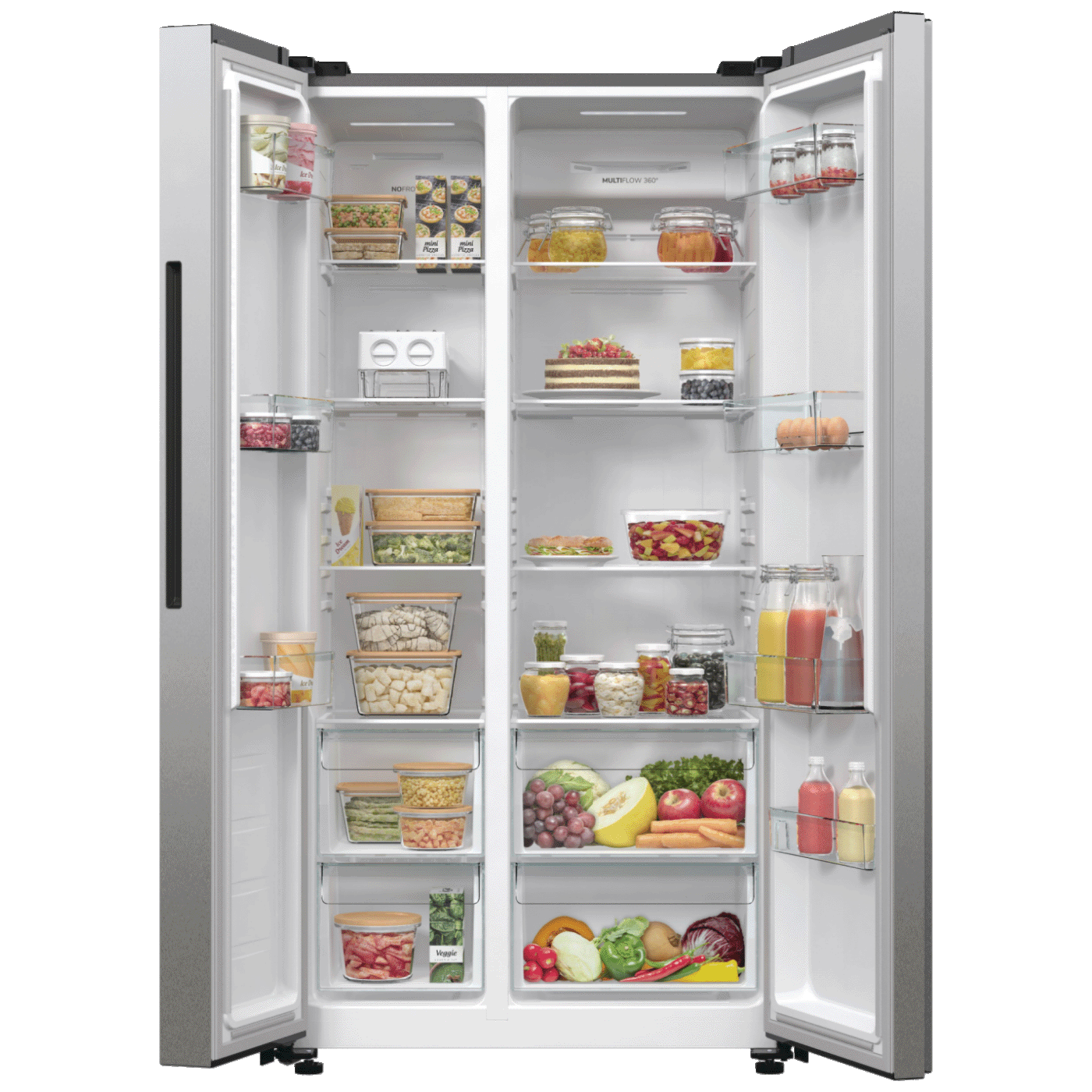 Gorenje Frižider/Zamrzivač, ukupna zapremina 550 l, No Frost Plus, E - NRR9185EAXL