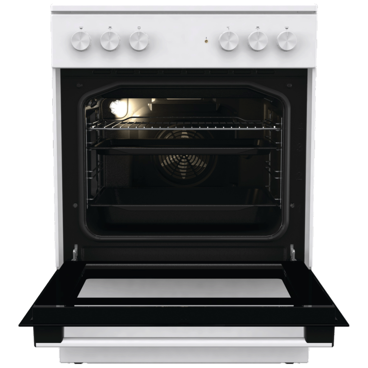 Gorenje Štednjak, staklokeramička ploča, 9200W, pećnica 71 lit, A - GEC6A41WC