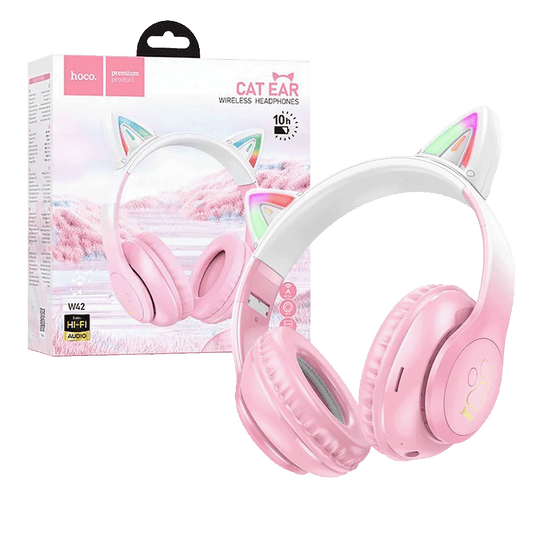 hoco. Slušalice bežične sa mikrofonom, Bluetooth - W42 Cat Ears, Cherry Blossom